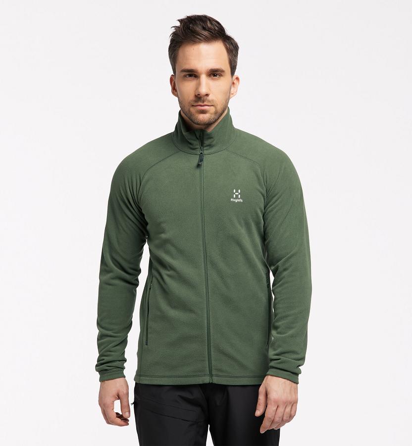 Haglöfs Mens Astro Fleece Dark Green New Zealand 42957HXQV
